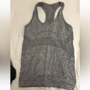 lululemon athletica swiftly tee Gray Tank Top